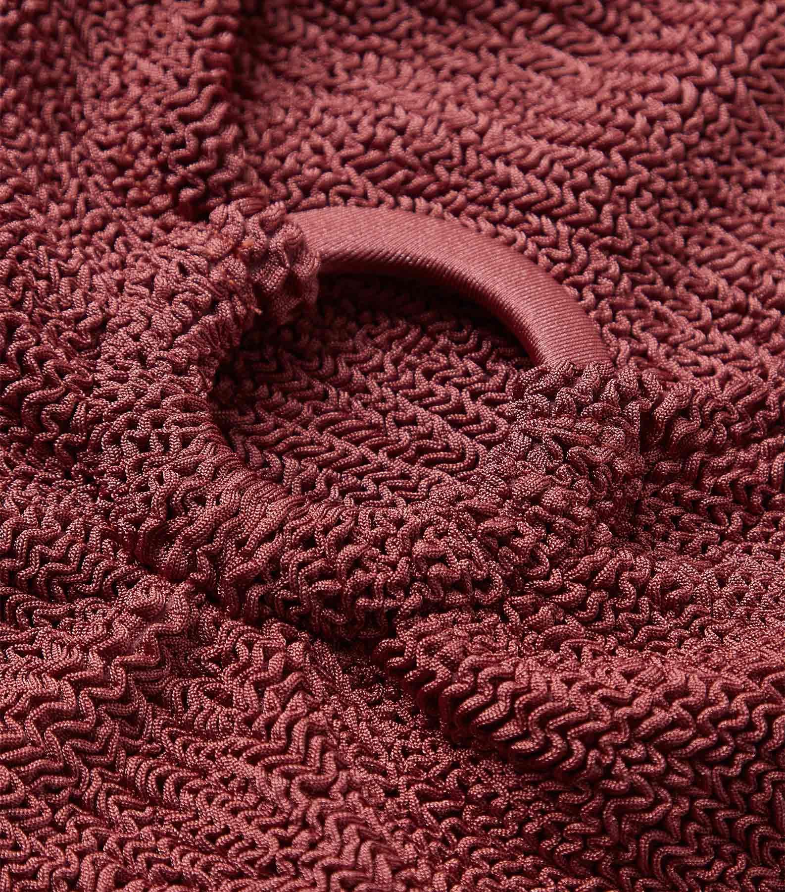 Coverage Celine Swim With Tonal Hoops - Metallic Rosewood Product Image