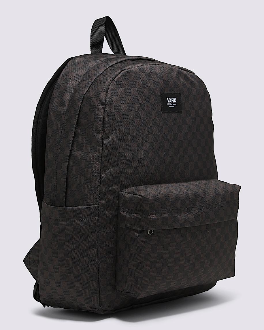 Old Skool Checkerboard Backpack in Black / Charcoal Grey| Vans US Product Image