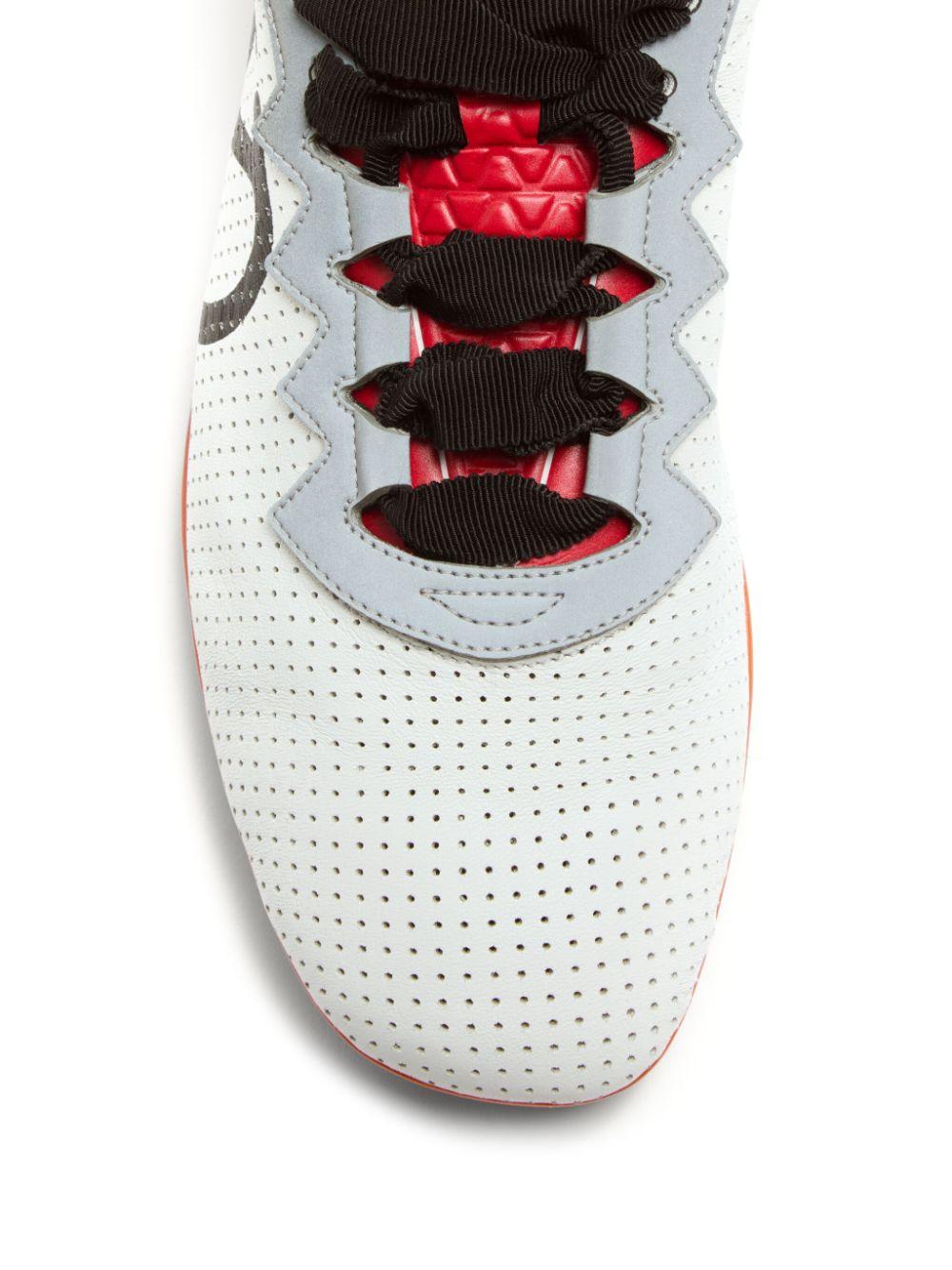 VALENTINO GARAVANI Chromathon Low-top Sneakers In Perforated Leather In Multi Product Image