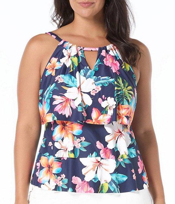 Beach House Plus Size Paloma Beach Solids Emma Swim Skort Product Image