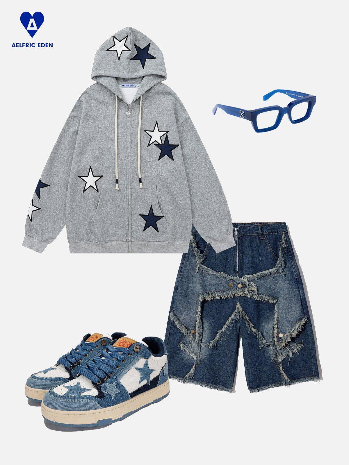 Aelfric Eden Star Graphic Zip Up Hoodie Product Image