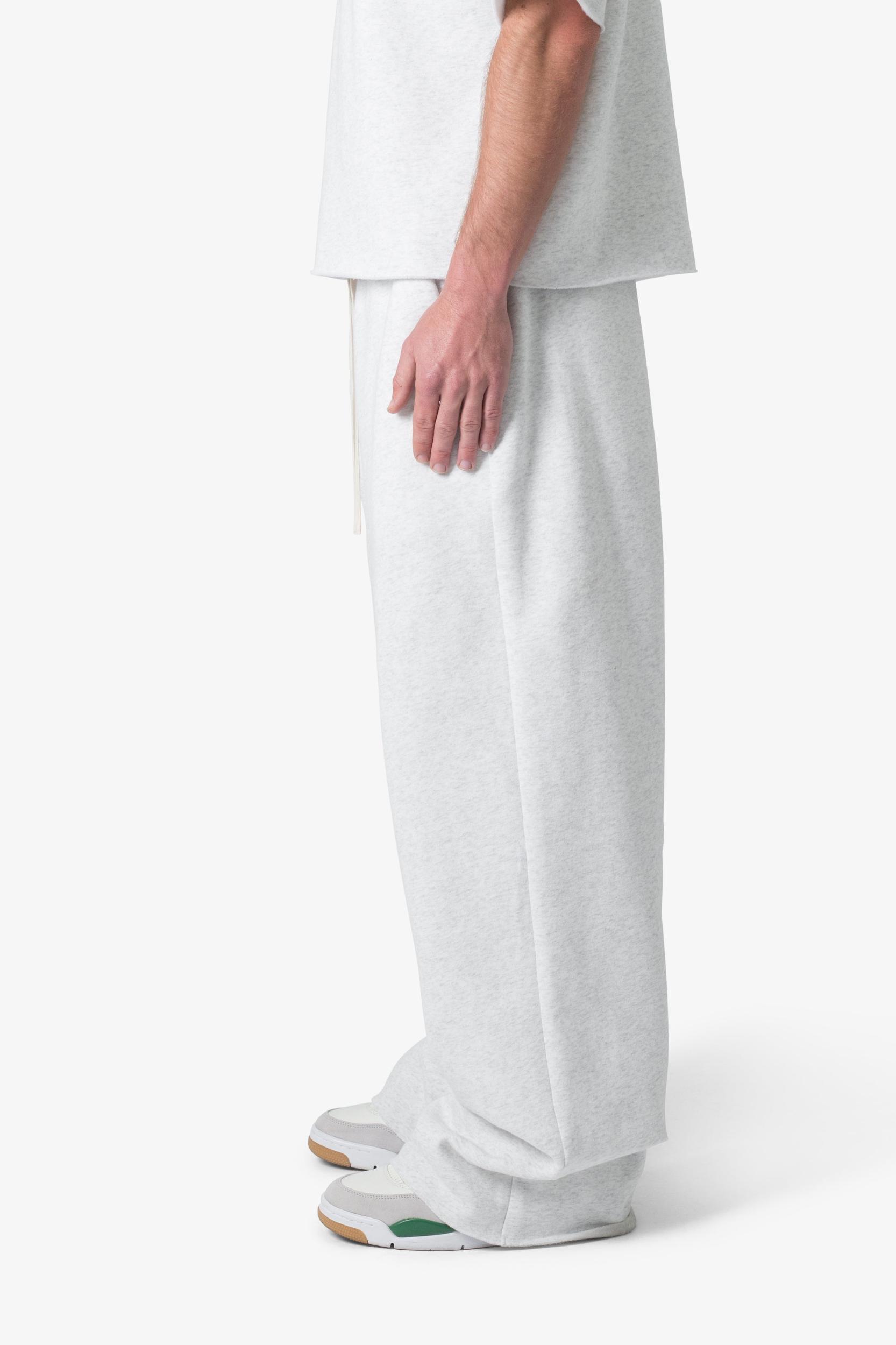 Washed Ultra Baggy Sweatpants - Heather Grey Product Image
