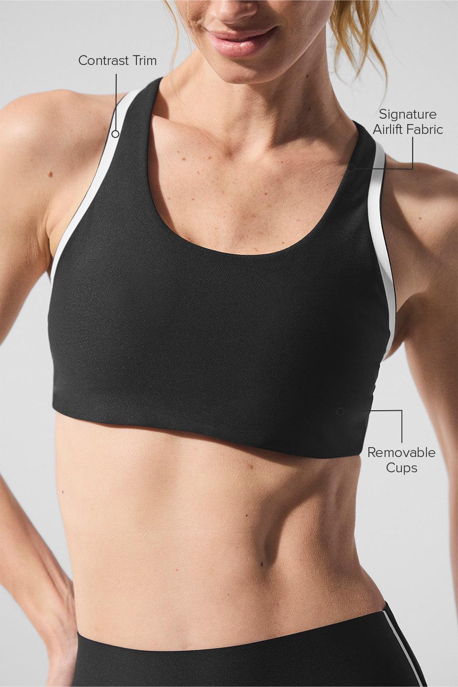 Airlift Super Sleek Contrast Bra - Black/White Product Image