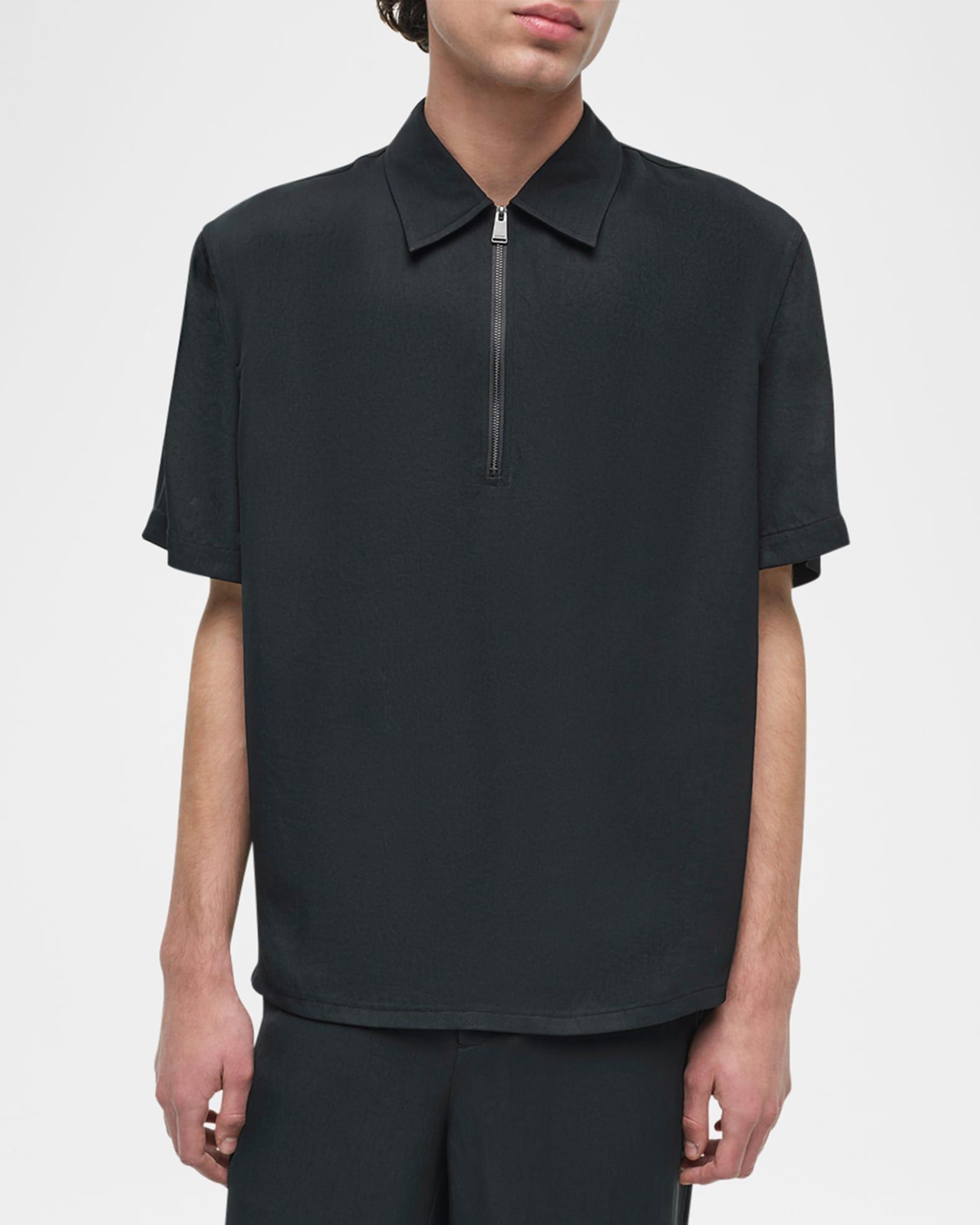 Men's Ethan Quarter-Zip Polo Shirt Product Image