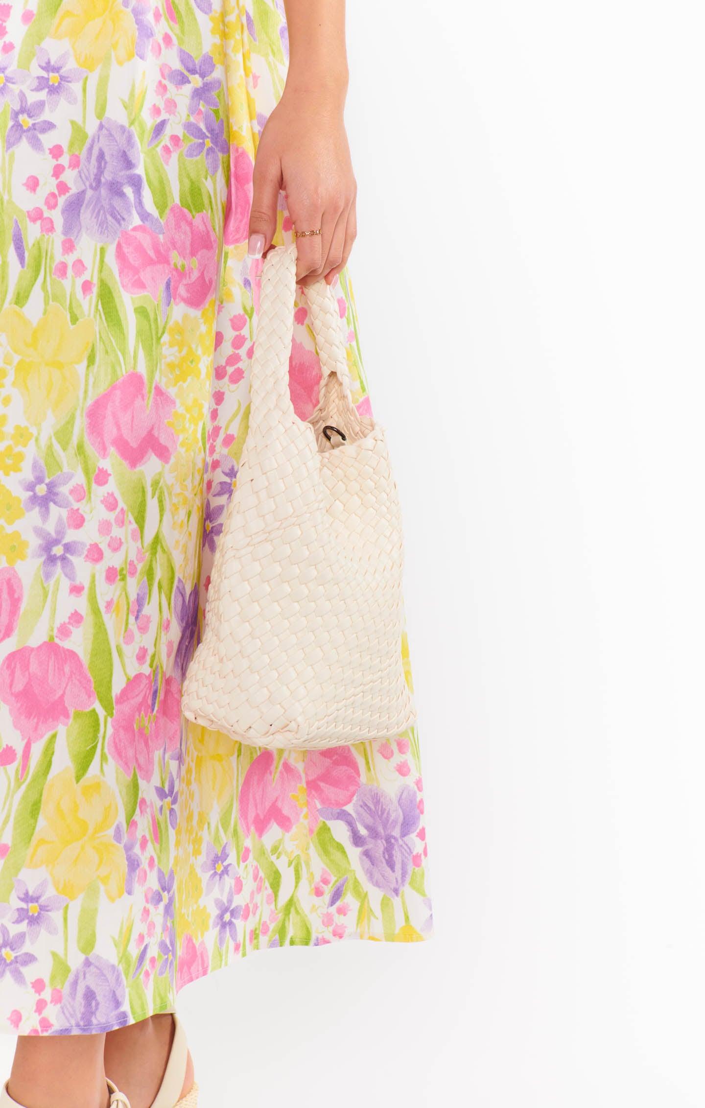 Mayce Woven Bag ~ Off White Product Image