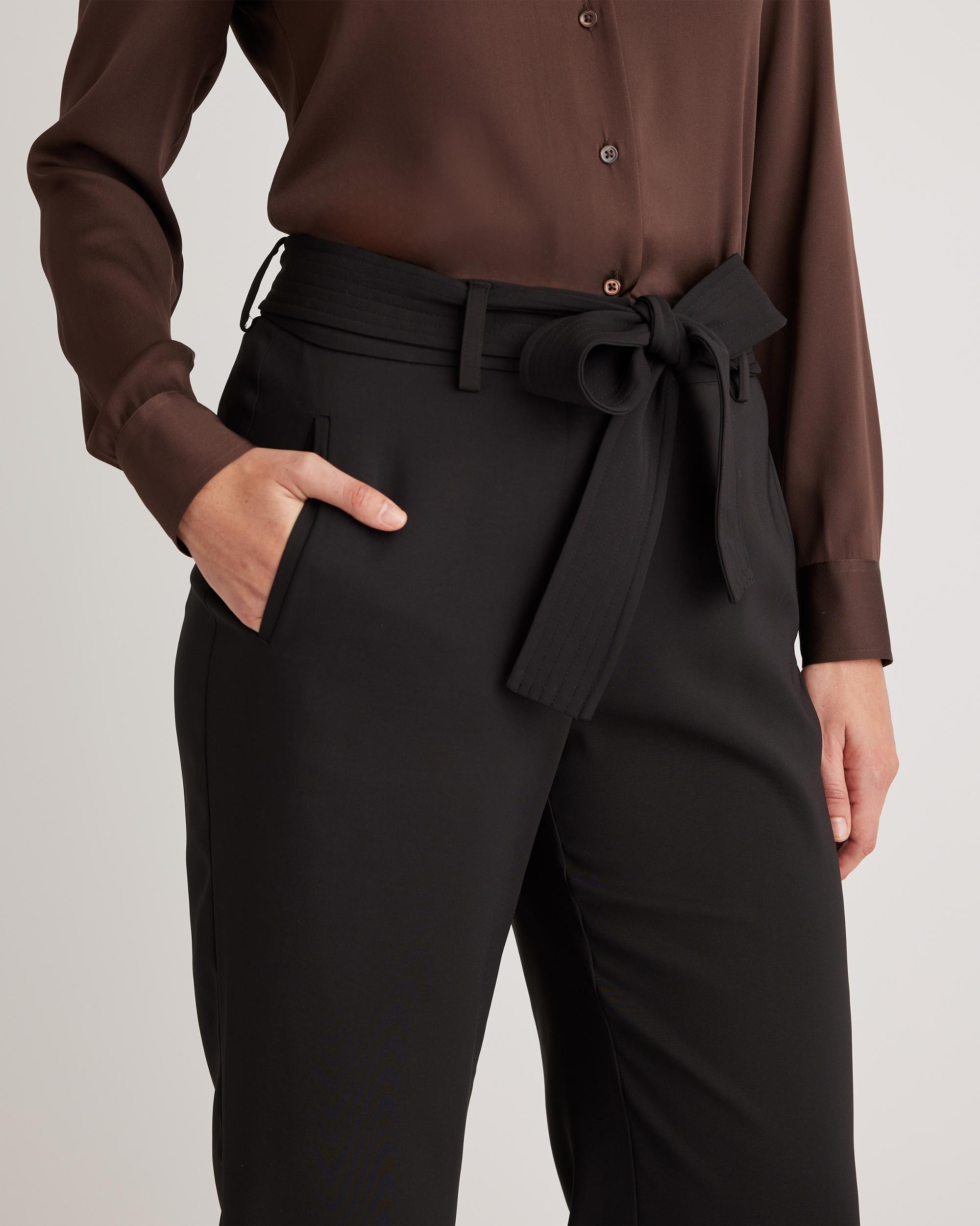 Quince | Women's Stretch Crepe Paperbag Pants Polyester Product Image