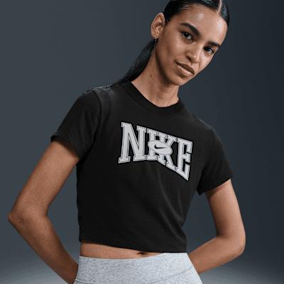 Womens Nike Sportswear Slim Cropped T-Shirt | HQ1709-010 Product Image