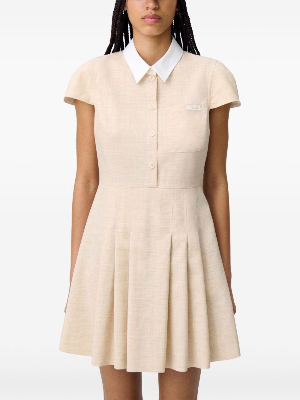 logo-embroidered shirtdress Product Image
