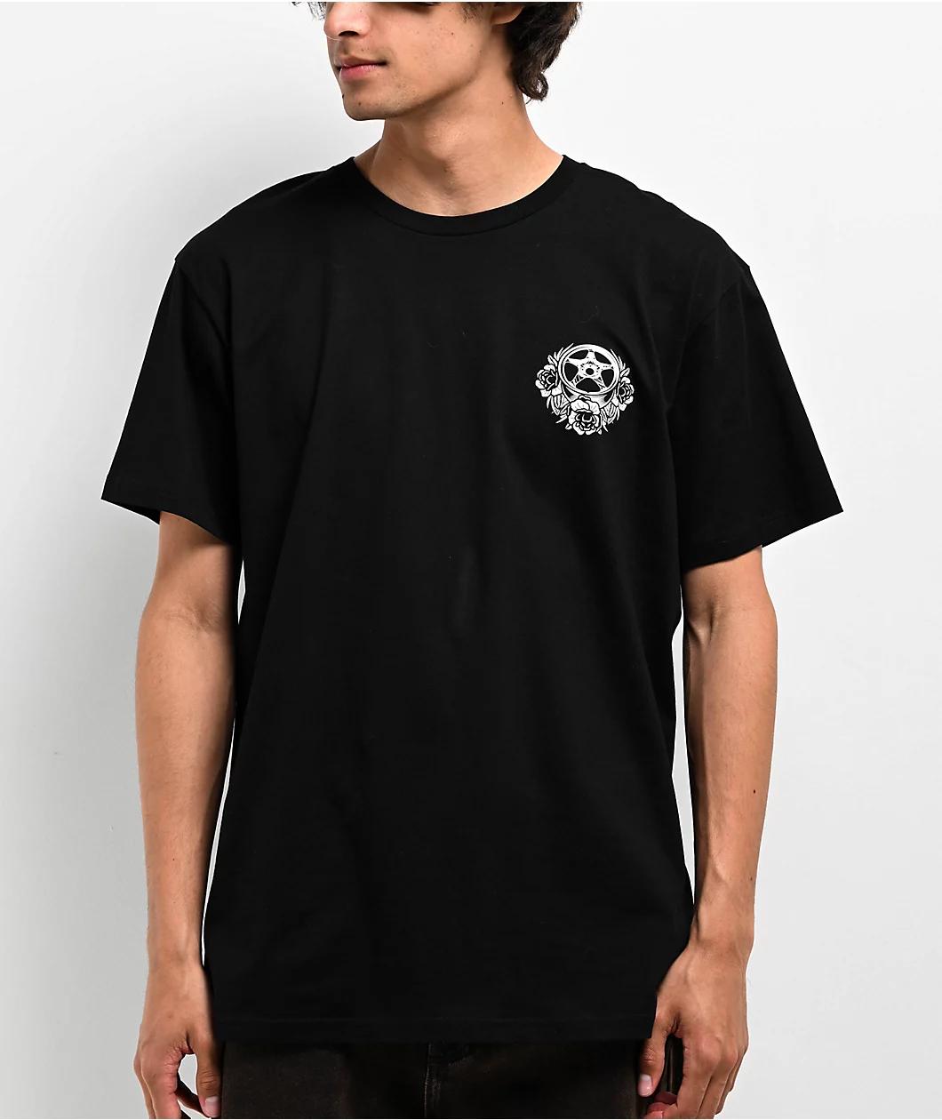 Lowered Lifestyle Evo Floral Black T-Shirt Product Image