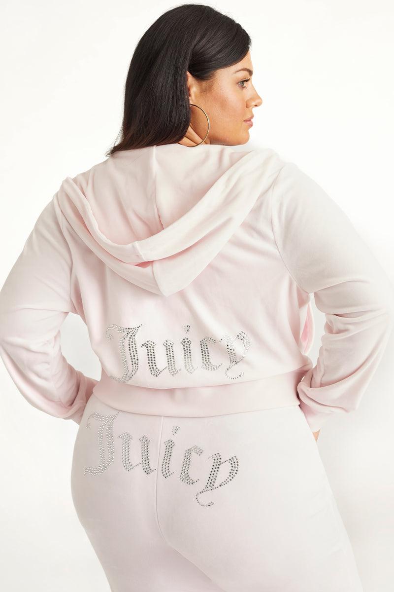Plus-Size OG Big Bling Velour Hoodie by Juicy Couture Product Image