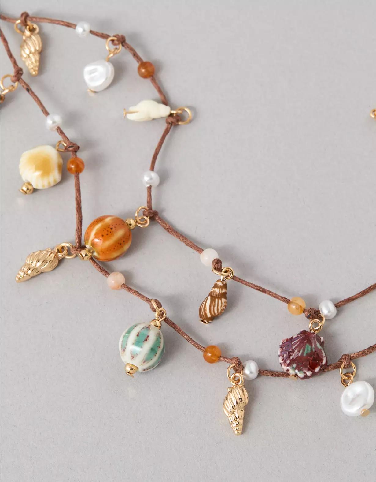 AEO Seashell Charm Anklet Product Image