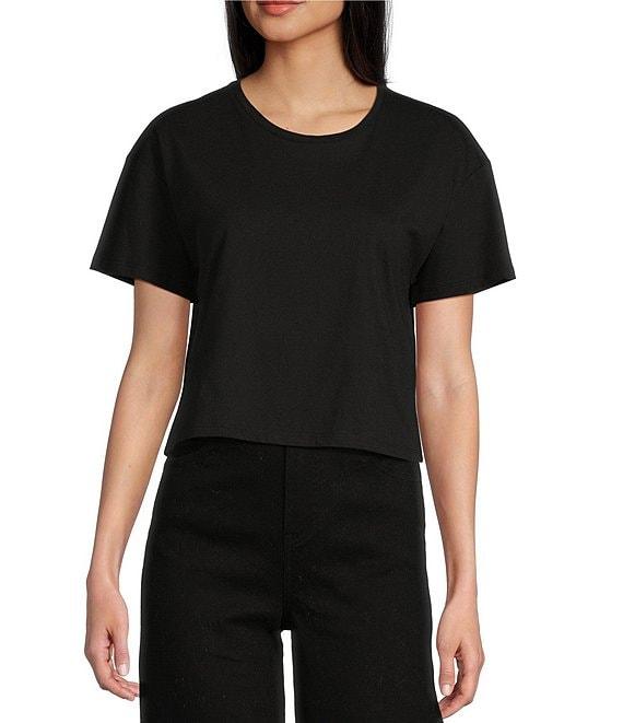 Copper Key Knit Solid Boxy T-Shirt Product Image