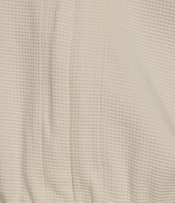 Splendid V-Neck Sleeveless Stretch Chambray Waffle Scuba Jumpsuit Product Image