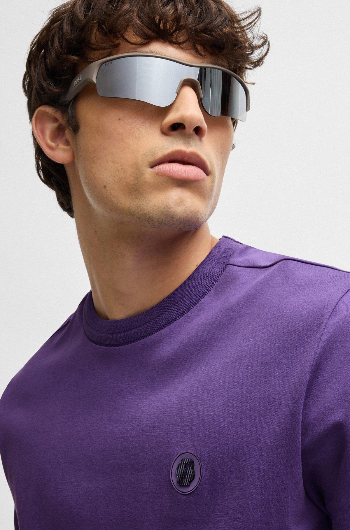 Thermo-regulating T-shirt in cotton with Double B monogram Product Image