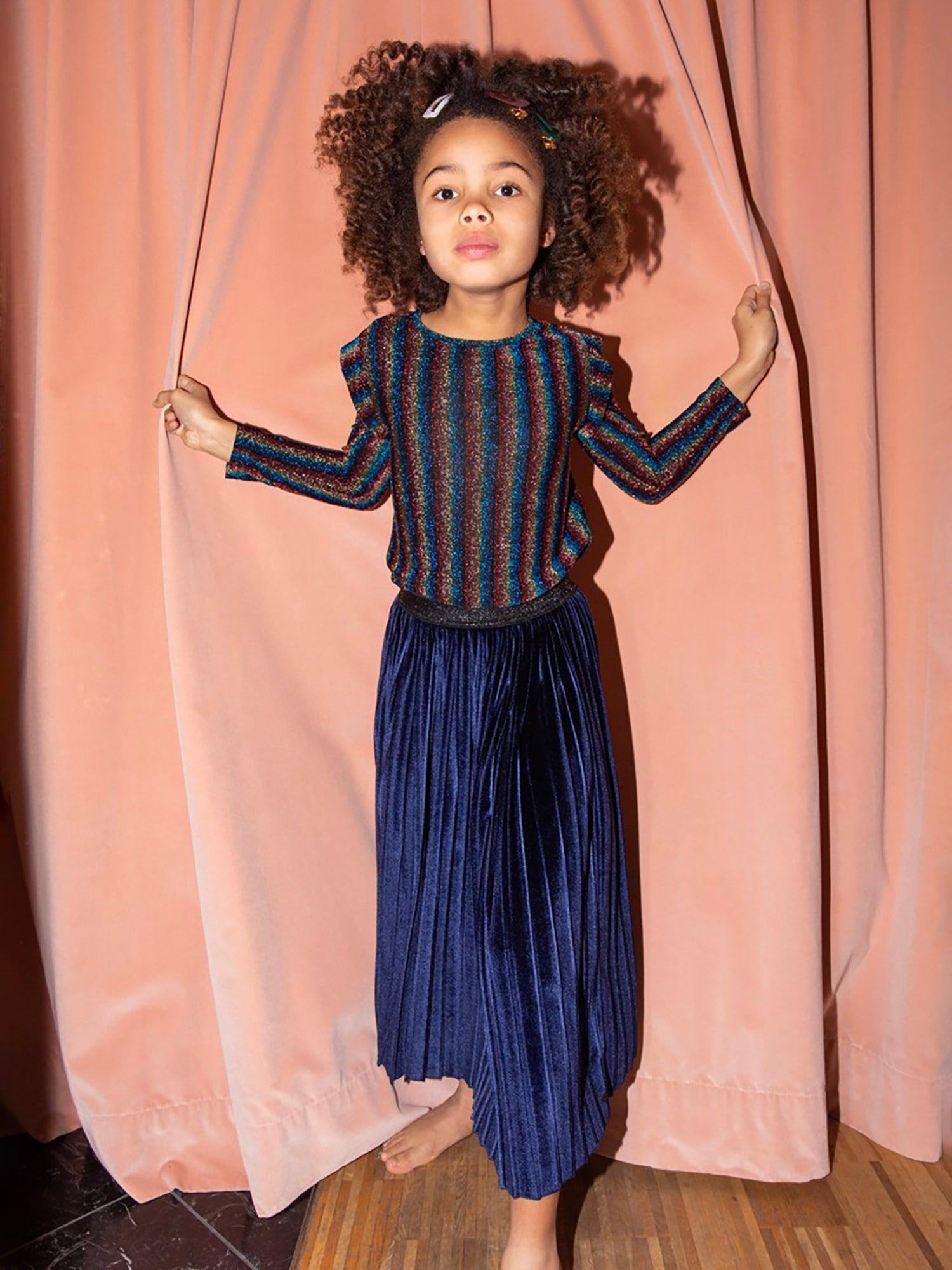 Sonia Rykiel Lita Shimmer Pleated Skirt Product Image