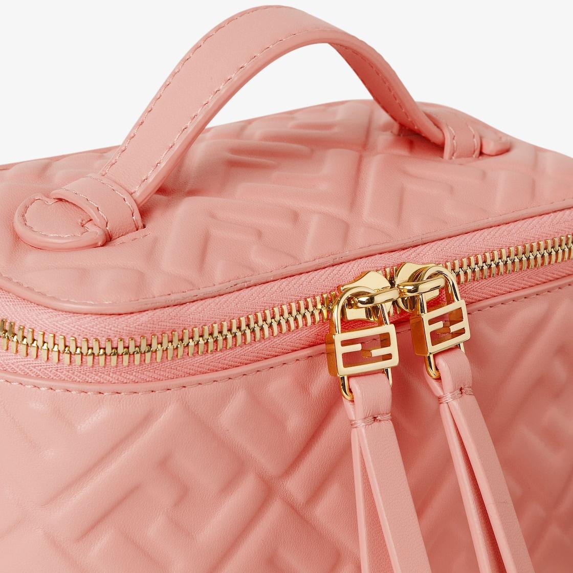 Fendi VanityPink nappa leather mini-bag with FF motif Product Image