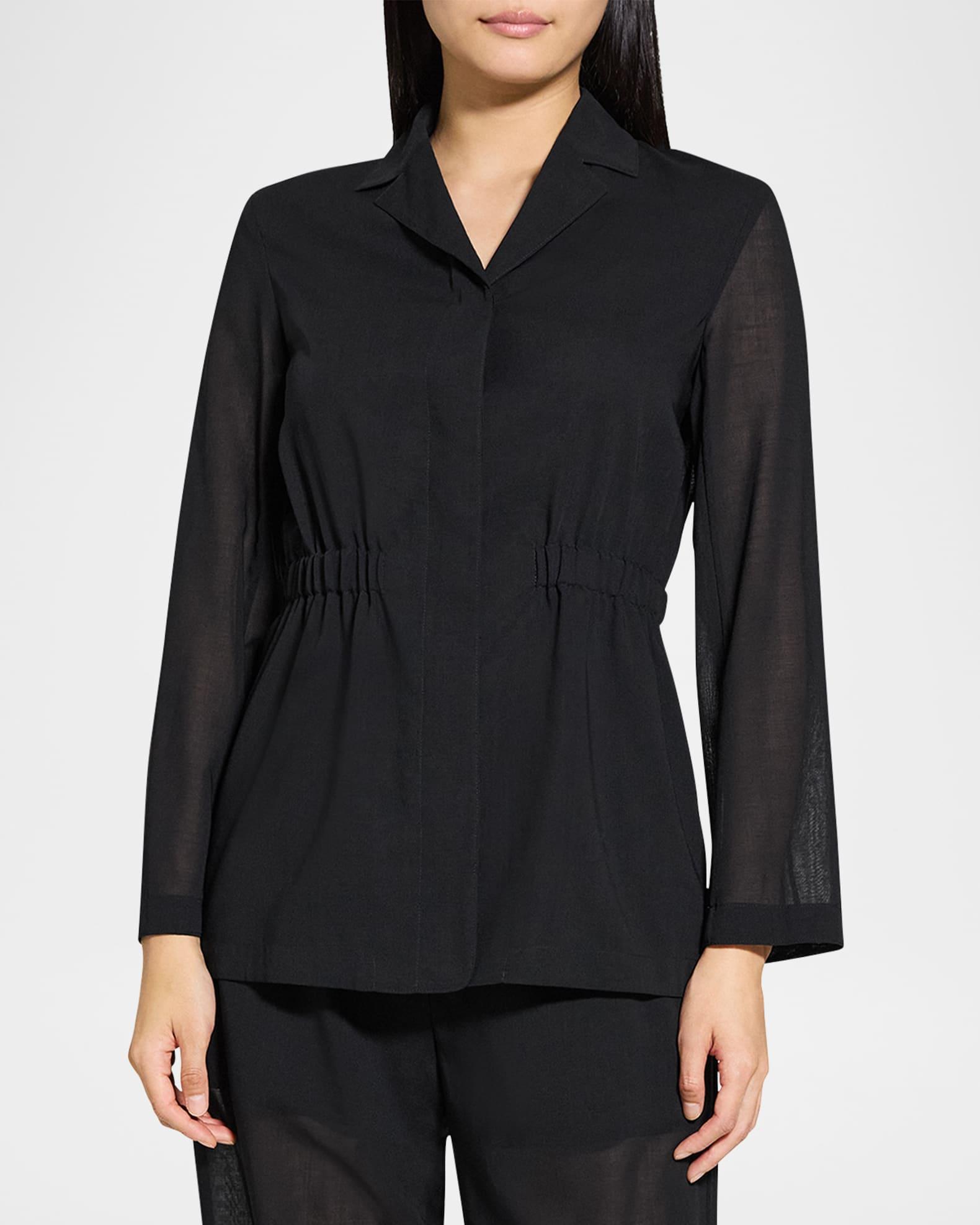 Lightweight Cinched Wool Jacket Product Image