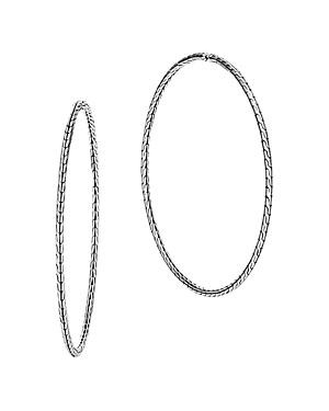 John Hardy Sterling Silver Classic Chain Extra-Large Hoop Earrings Product Image