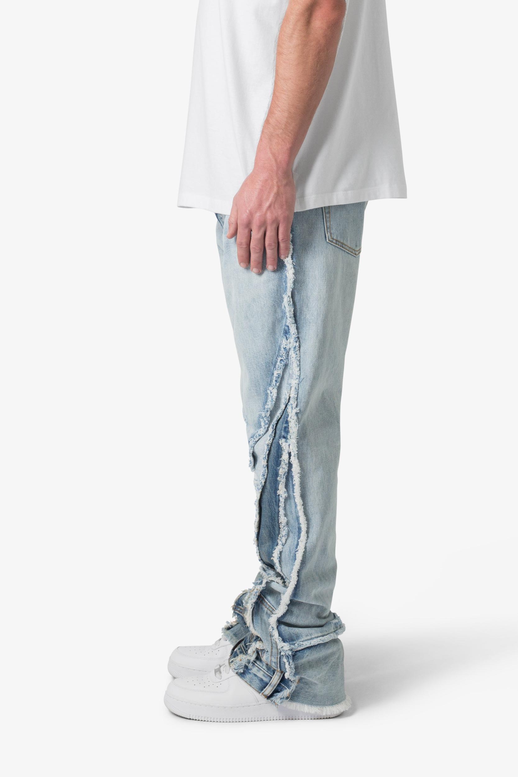 B373 Patch Flare Denim - Light Blue Product Image