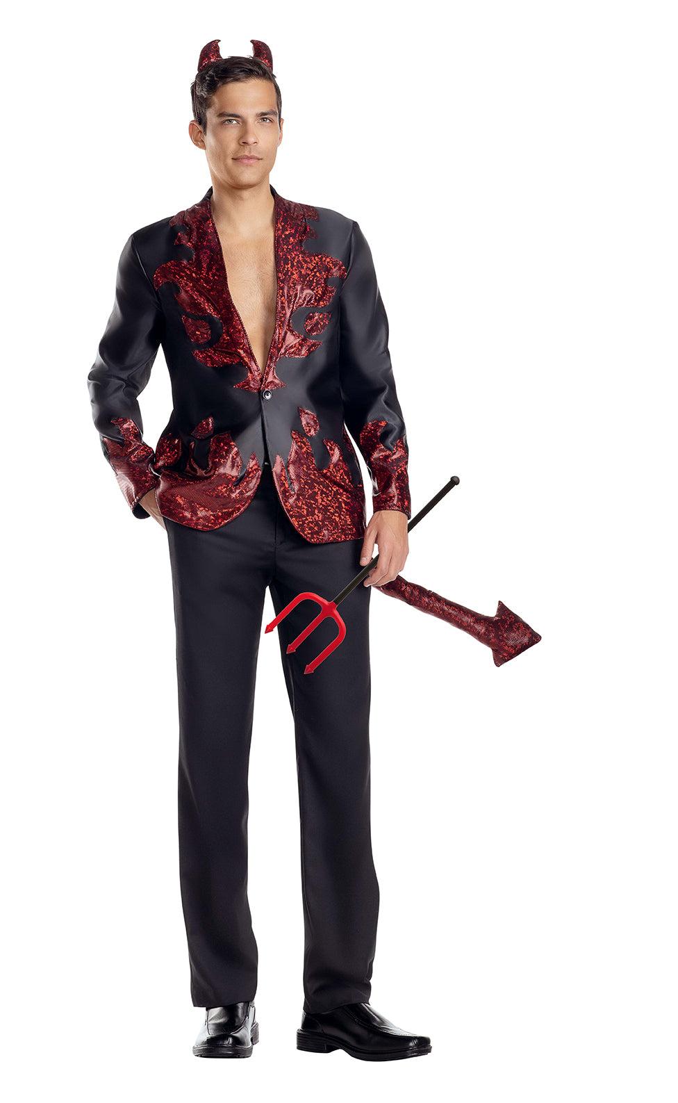 Handsome Devil 2 Piece Costume Set - Black/Red Product Image