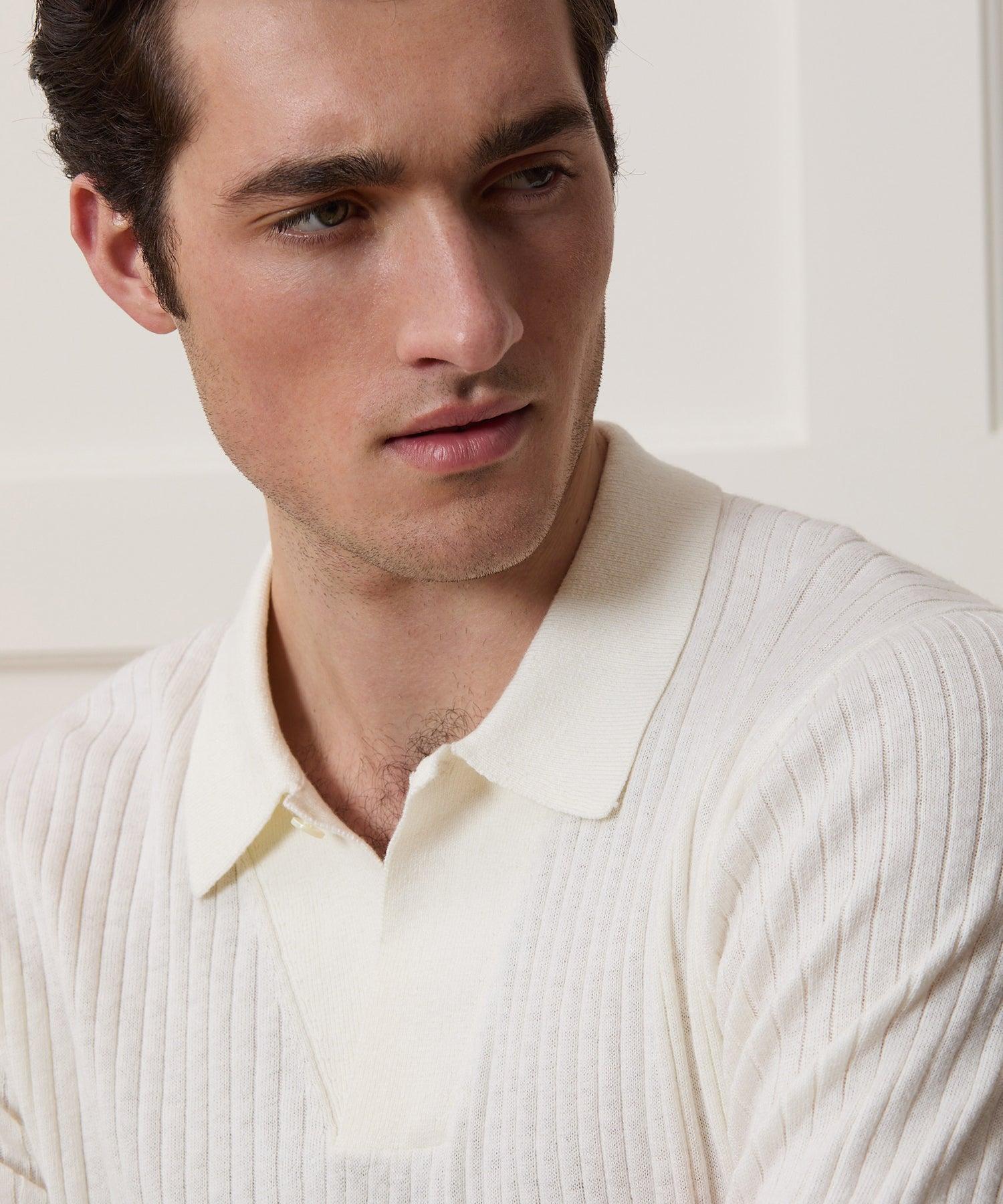 Cotton-Cashmere Sweater Polo Product Image