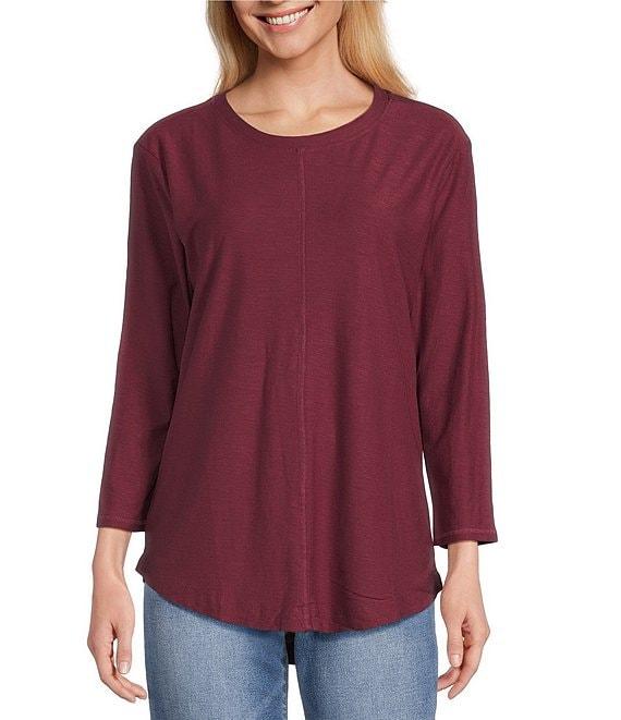 Westbound 3/4 Sleeve Crew Neck Top Product Image