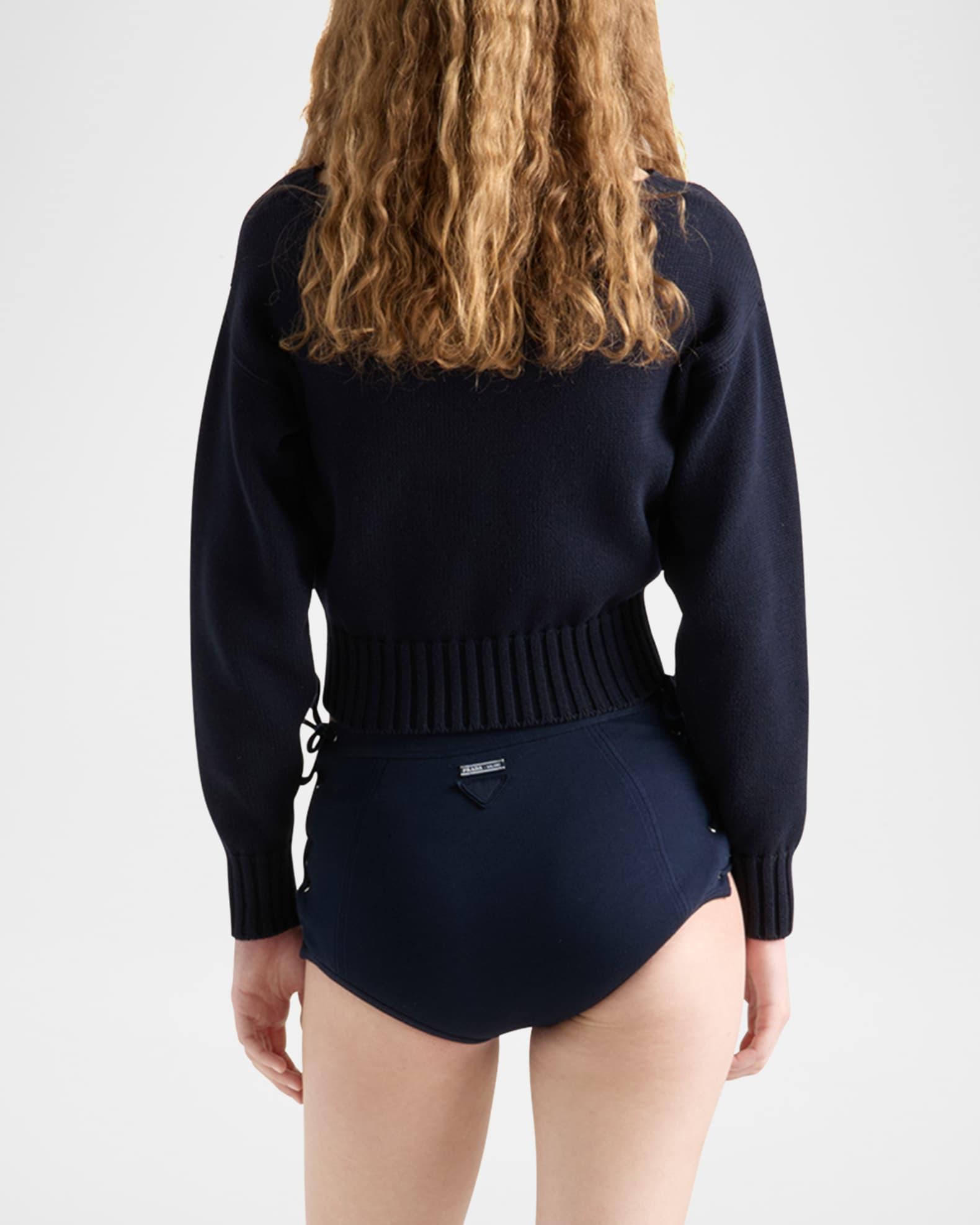 Boat Neck Knit Balloon Sweater Product Image