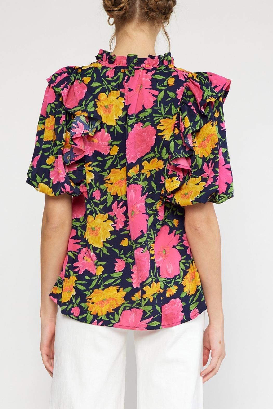 Floral V-Neck Top Product Image