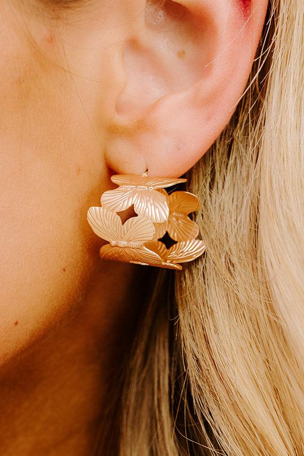 Butterfly Feels Hoop Earrings Product Image