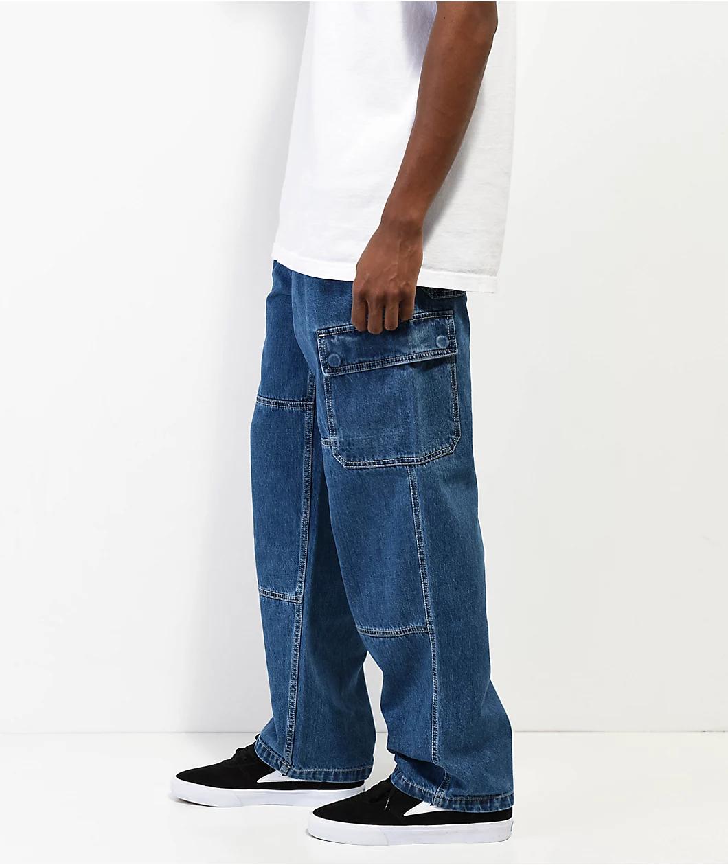 Empyre Shmutz Ultra Wide Black Denim Skate Jeans Product Image