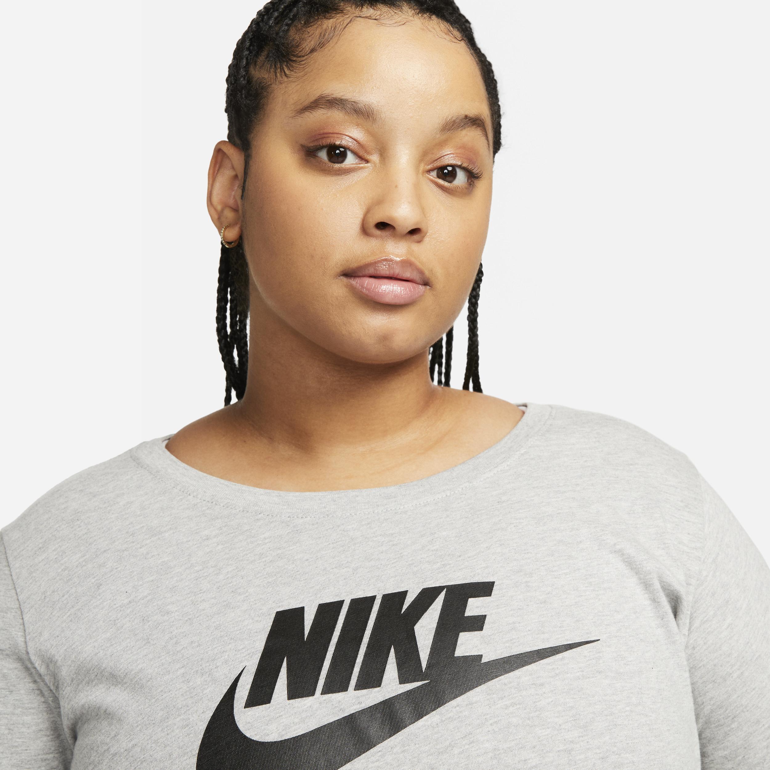 Women's Nike Sportswear Club Long-Sleeve T-Shirt (Plus Size) Product Image