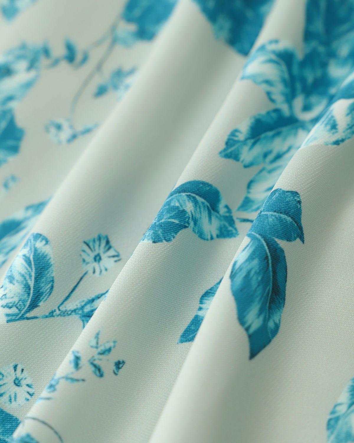 Blue Floral Square Tank Top Product Image