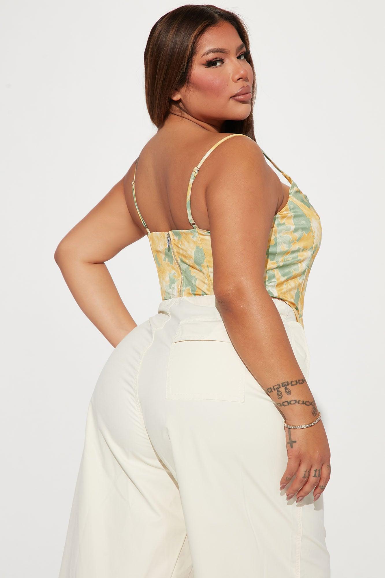 Bring Me Flowers Corset Top - Yellow/combo Product Image