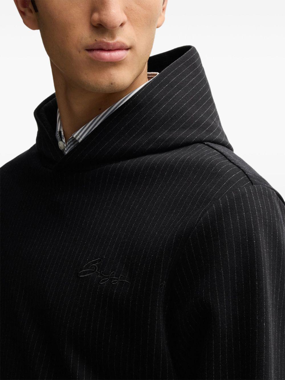 pinstriped hoodie Product Image