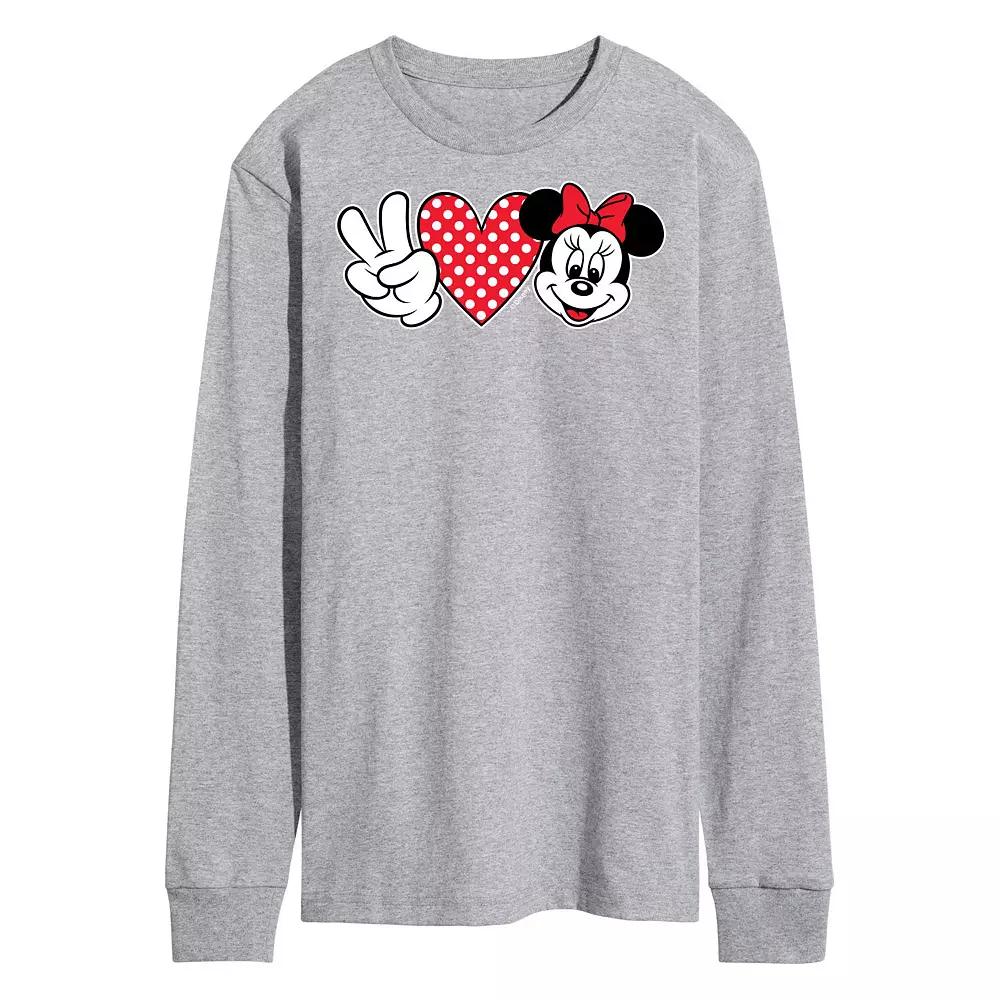 Men's Disney's Peace Love Minie Tee,  Product Image