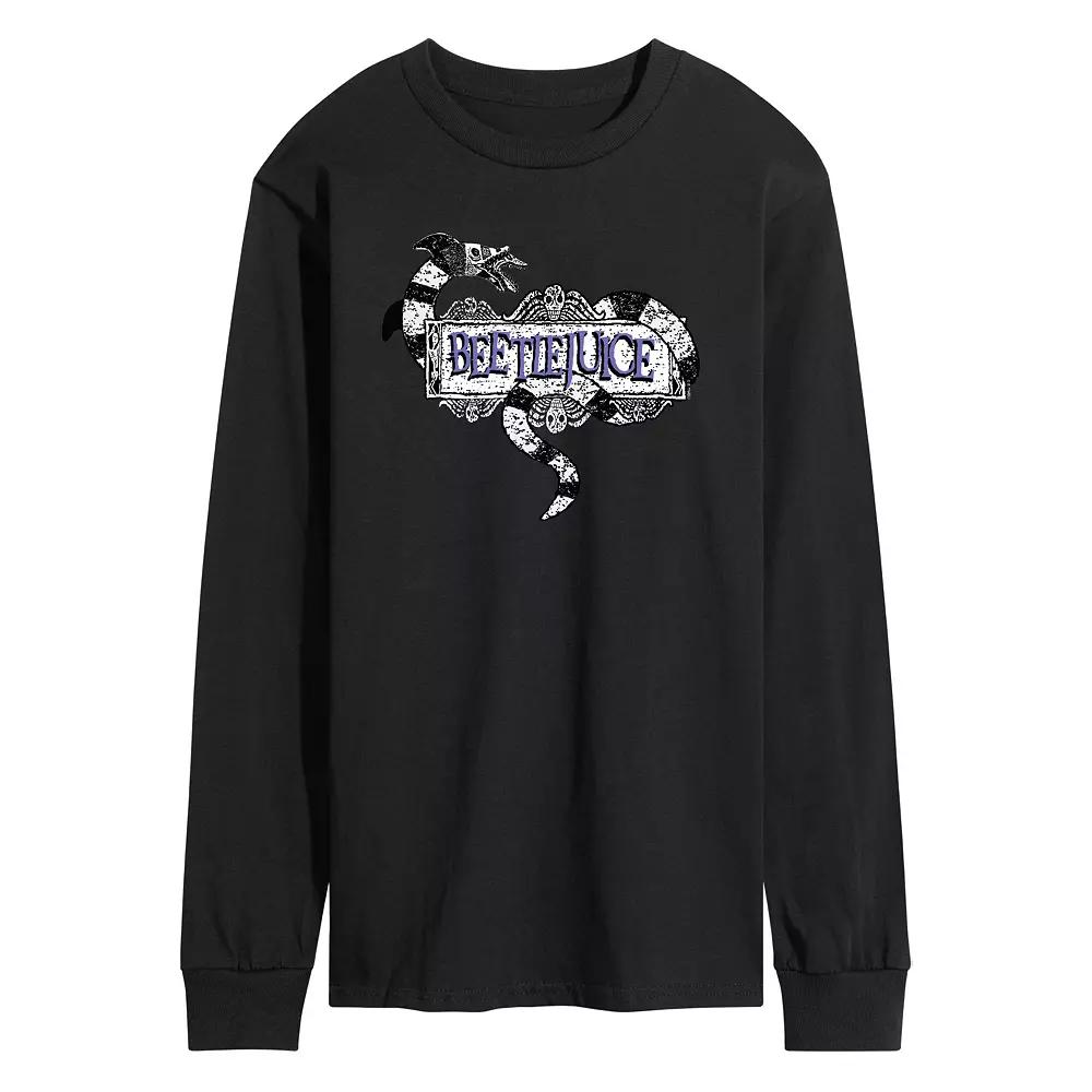Men's Beetlejuice Classic Long Sleeve Graphic Tee,  Product Image
