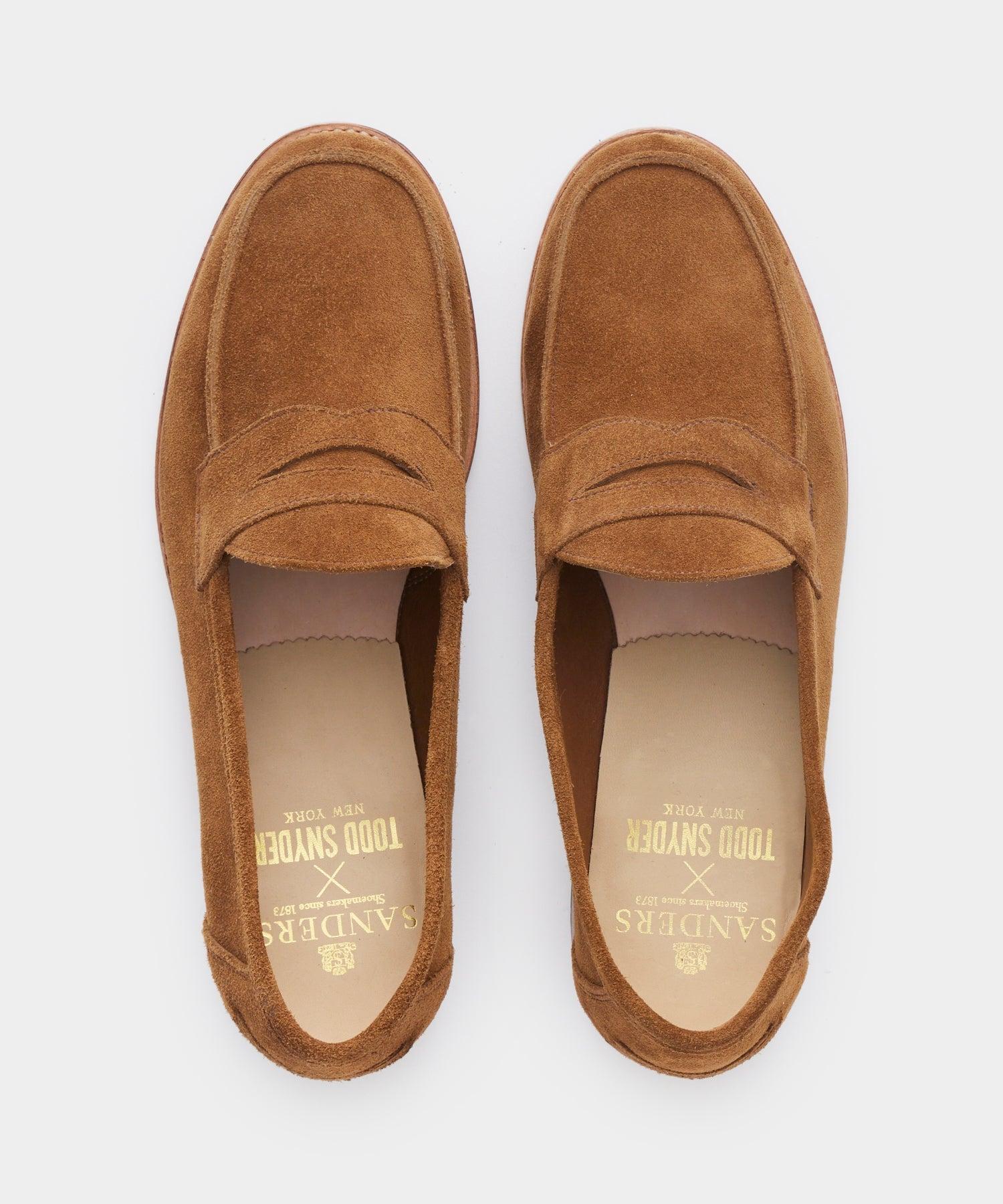 Todd Snyder x Sanders Suede Edwin Loafer Product Image