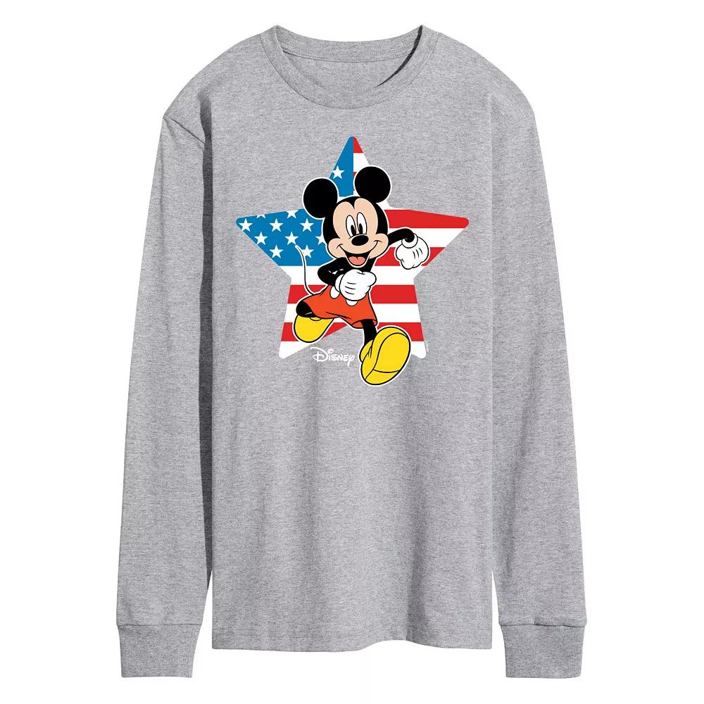 Disney's Mickey Mouse Men's USA Flag Long Sleeve,  Product Image