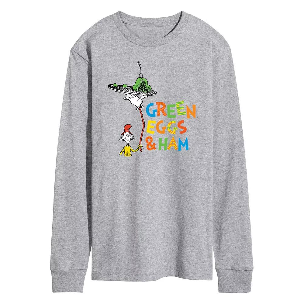 Men's Dr. Seuss Green Eggs Long-Sleeve Tee,  Product Image