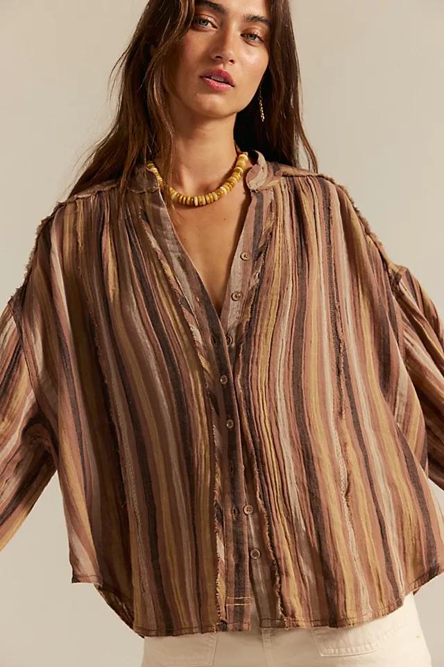 We The Free Valley Double Cloth Striped Shirt Product Image