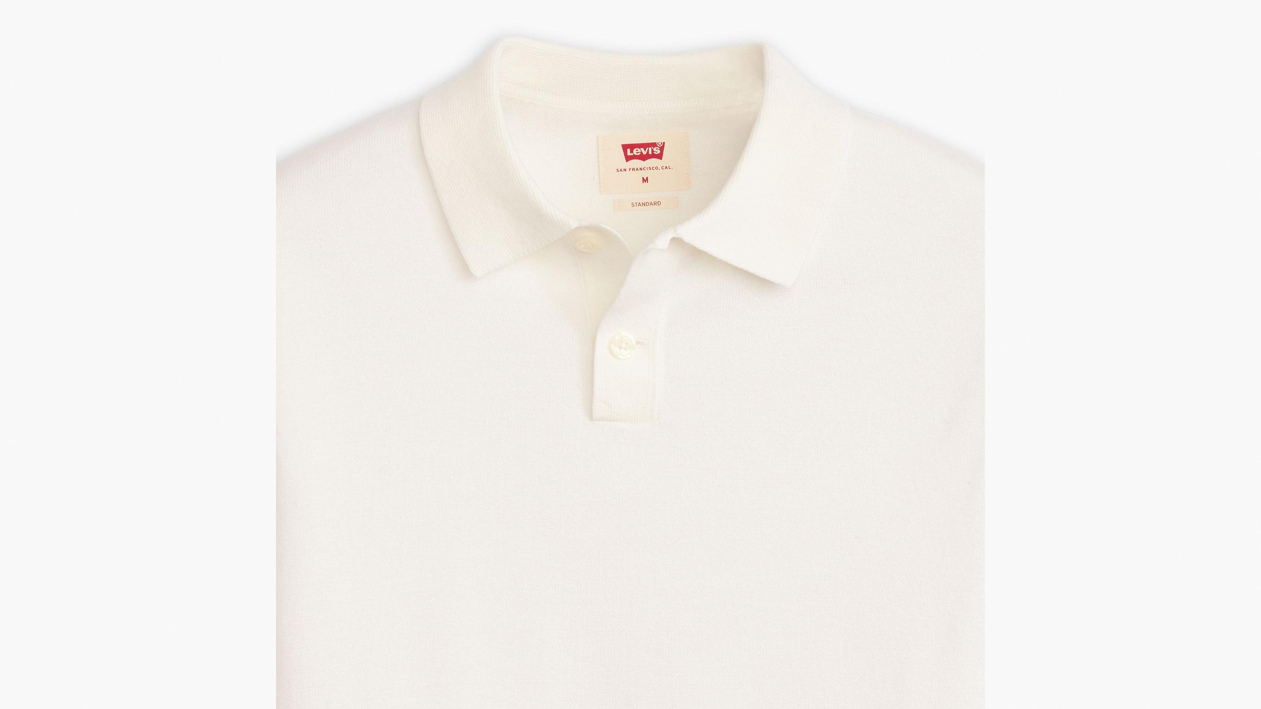 Sweater Knit Polo Shirt Product Image