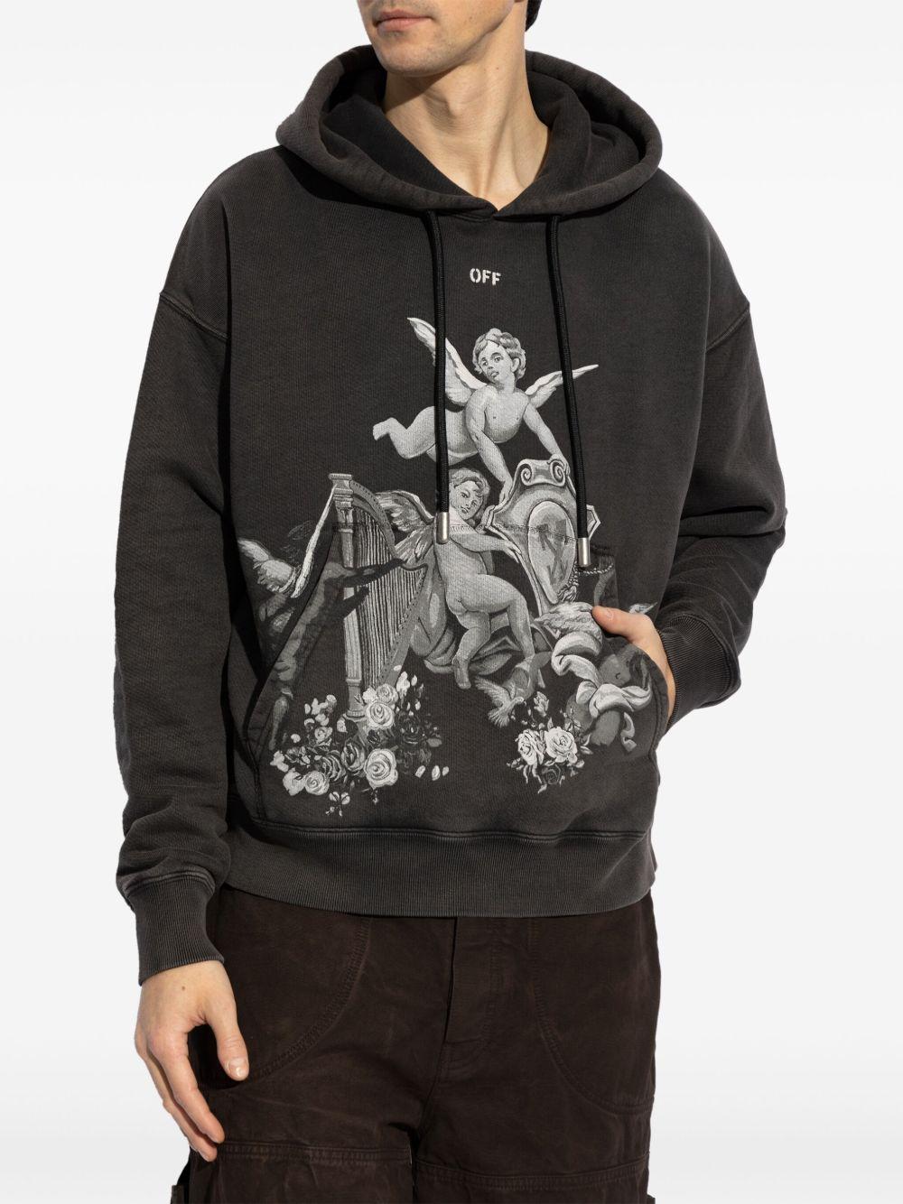 angel graphic-print hoodie  Product Image