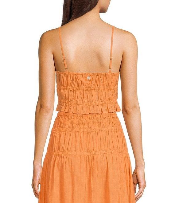 Roxy Sunset Mist II Sleeveless Coordinating Woven Crop Top Product Image