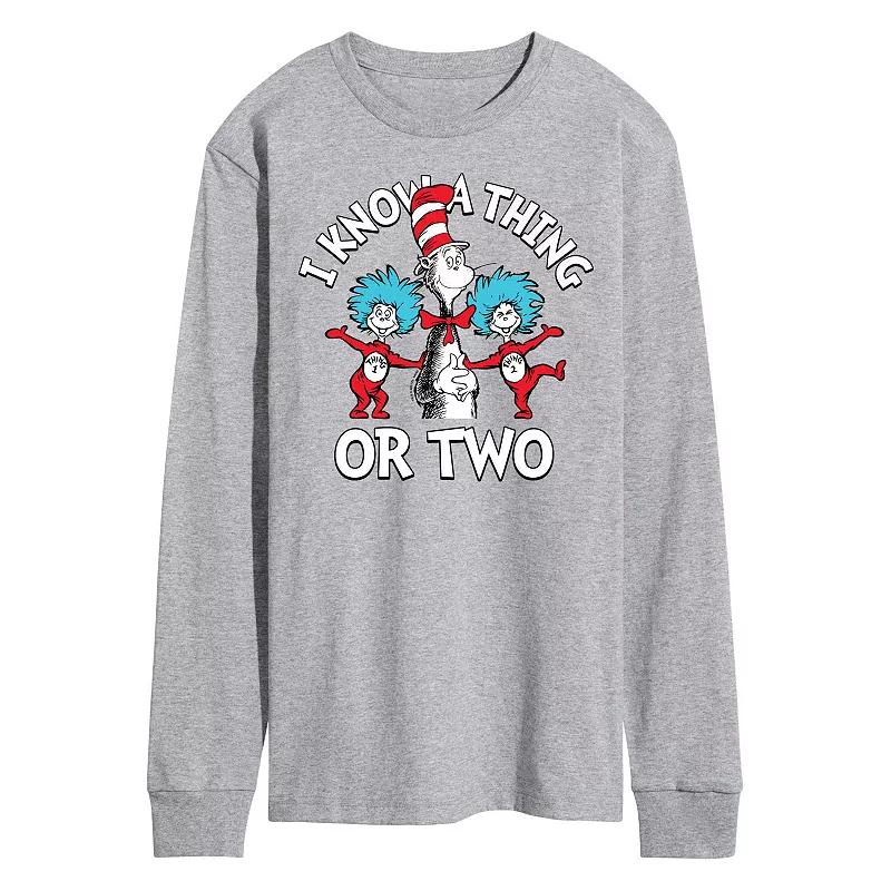 Men's Dr Seuss Know A Thing Or Two Long Sleeve,  Product Image