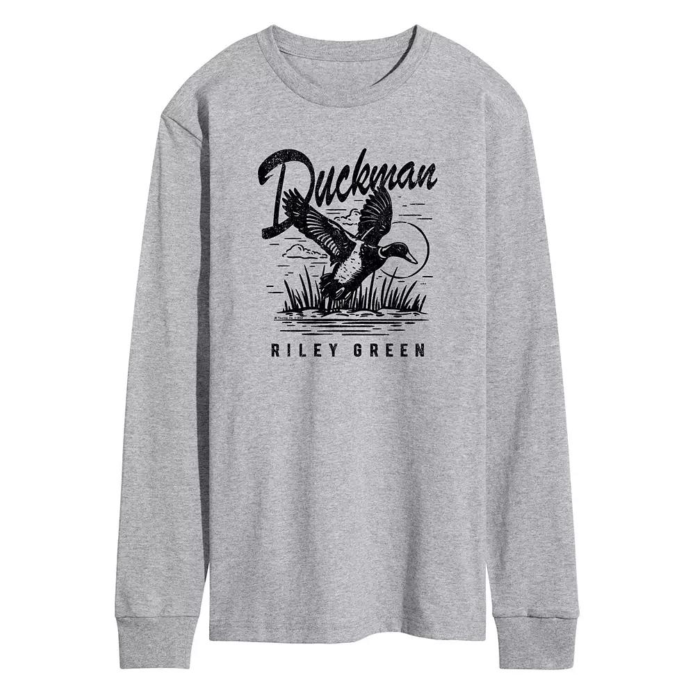 Men's Riley Green Duckman Long Sleeve Graphic Tee,  Product Image