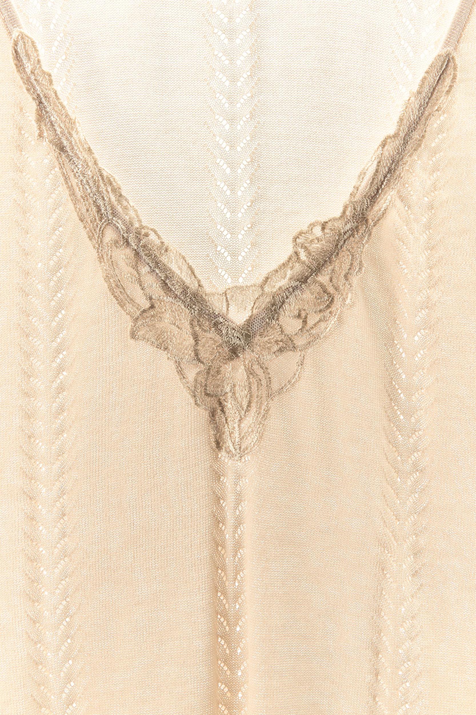 EMBROIDERED KNIT BODYSUIT Product Image