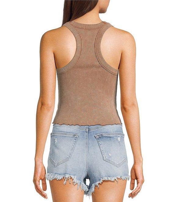 Moa Moa Ribbed Scoop Neck Tank Product Image
