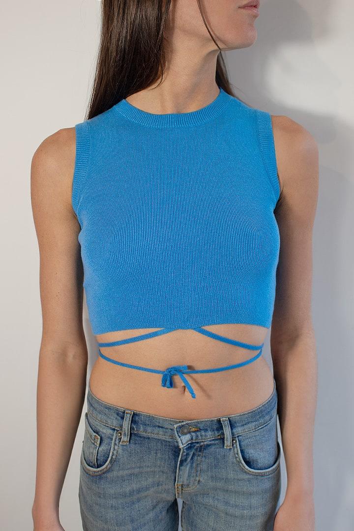 Criss cross crop top Product Image