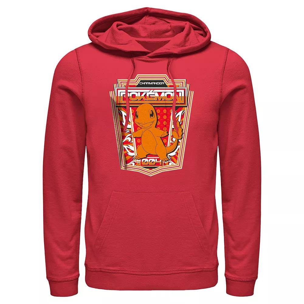 Men's Pokemon Charmander Badge Hoodie, Size: XXL, Red Product Image