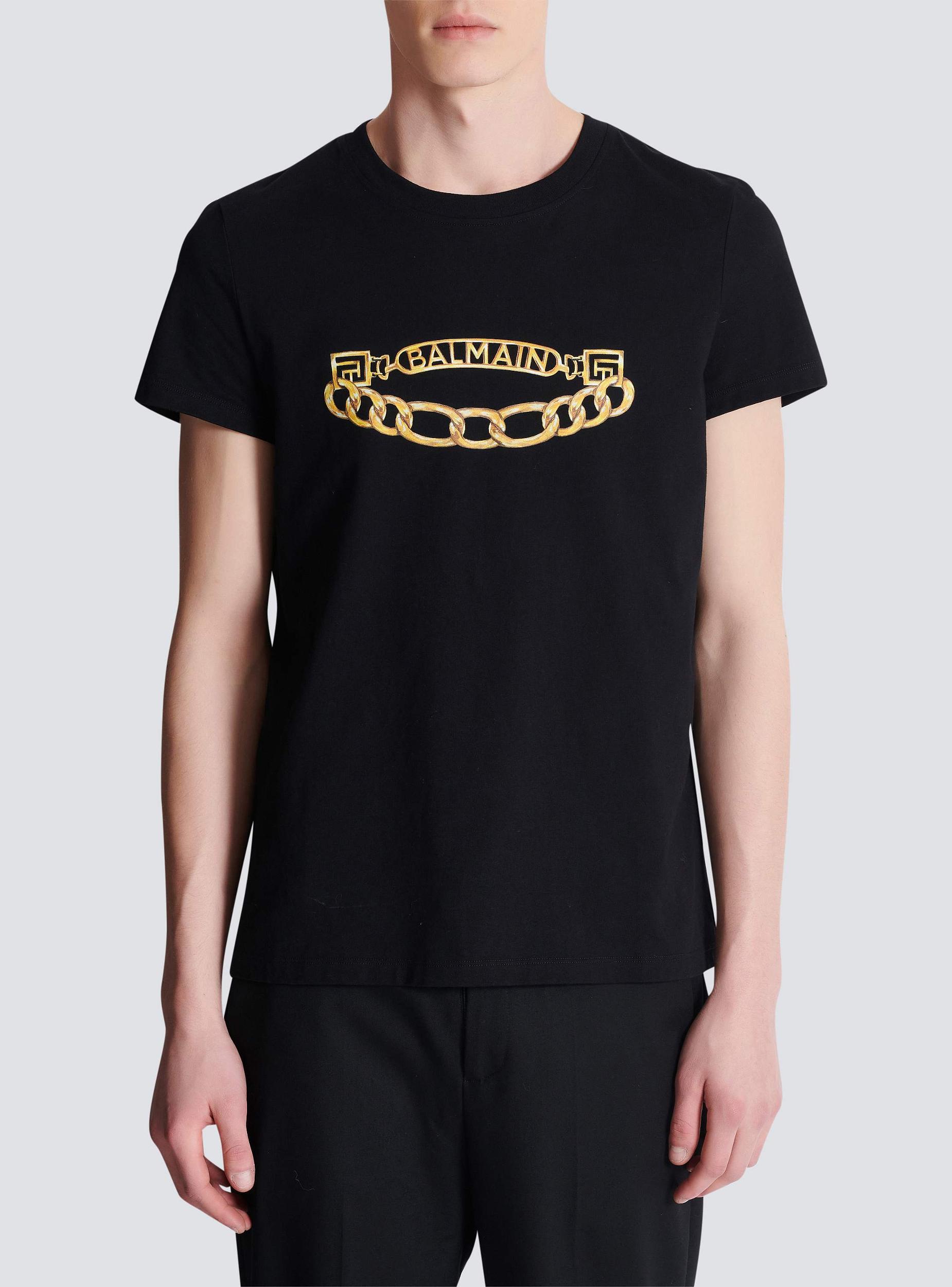 Balmain Chaînes Logo printed T-shirt Product Image